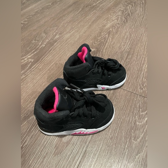 Jordan 5 Retro - Black/Pink/White (TD) - Picture 5 of 8